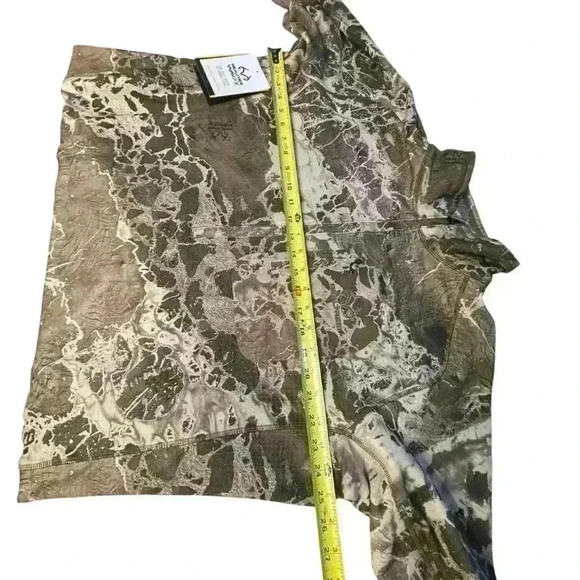 Realtree Jacket Mens XL Green Camoflauge Stretch Knit 1/4 Zip Outdoors ActiveNWT - Picture 3 of 12